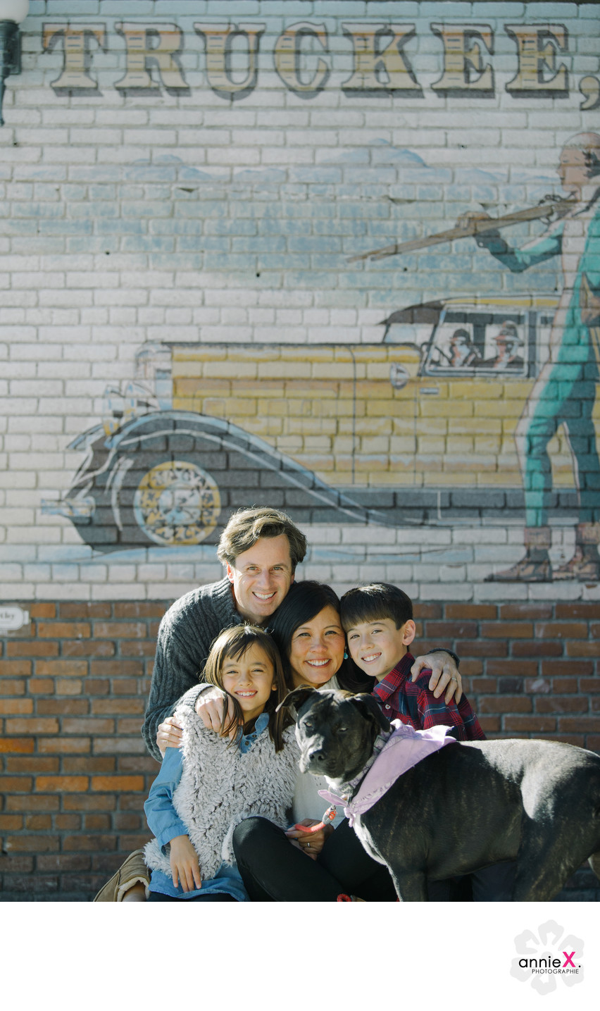 Downtown Truckee family session