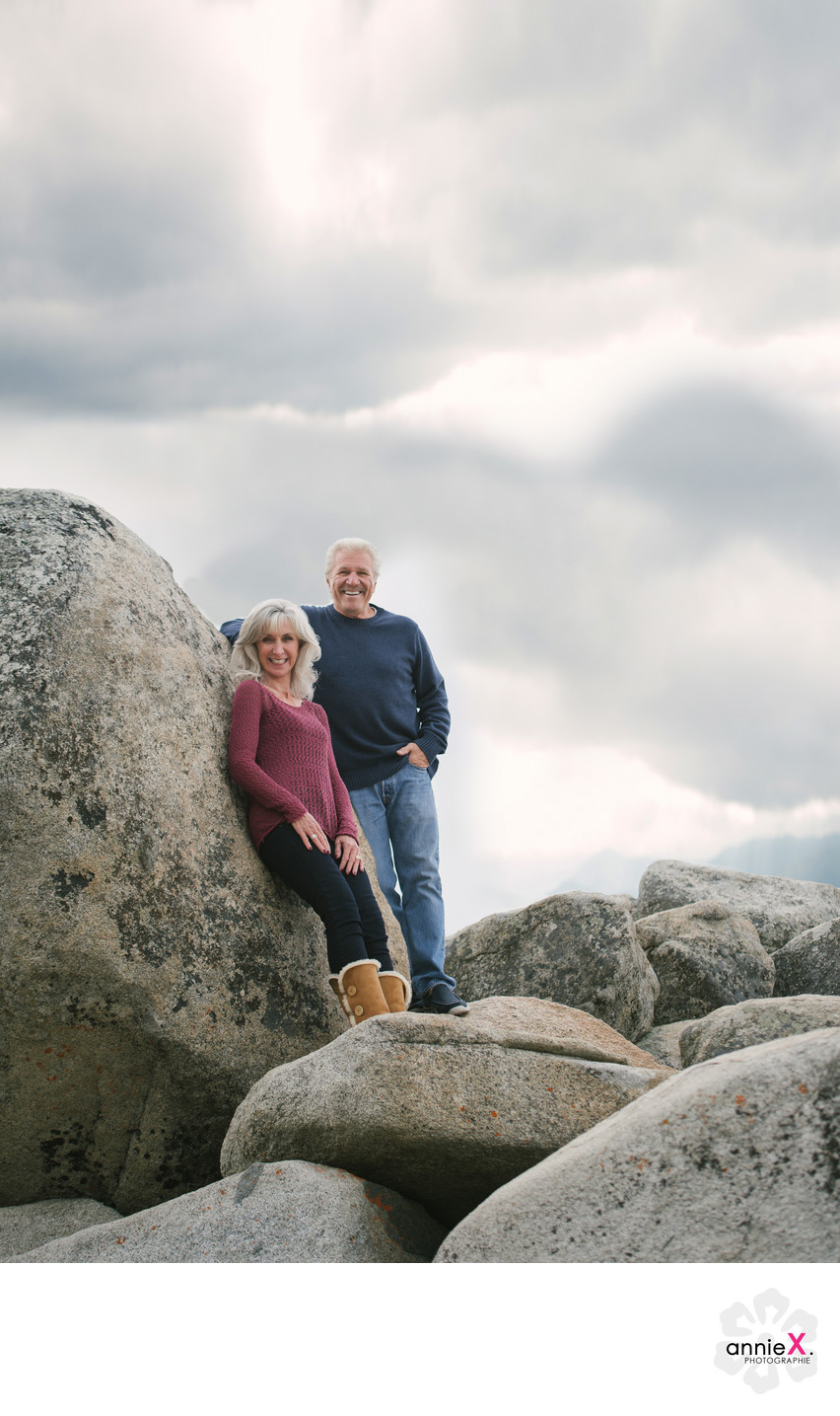 Grand Parents portrait in Lake Tahoe