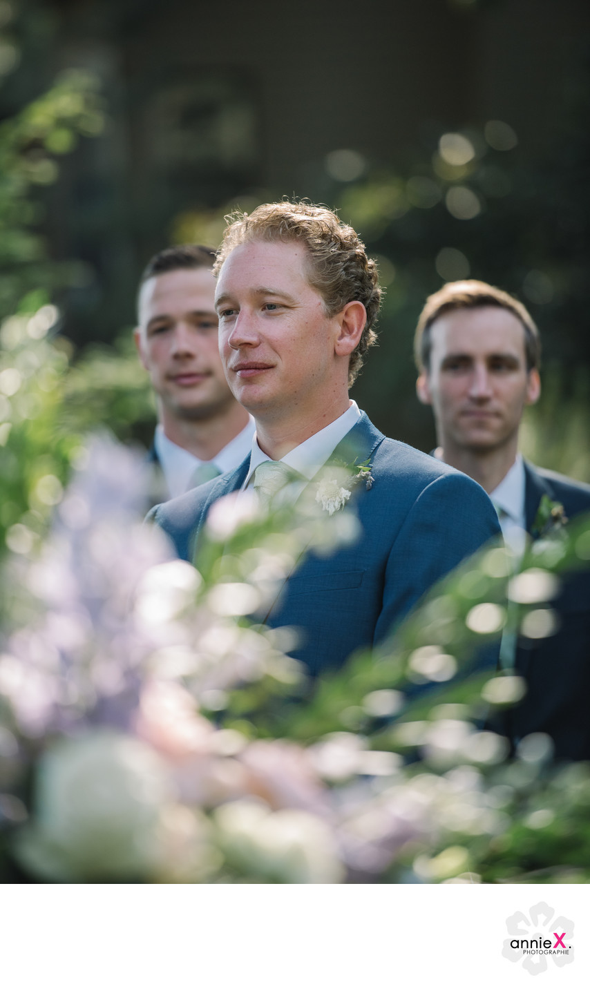 groom during ceremony