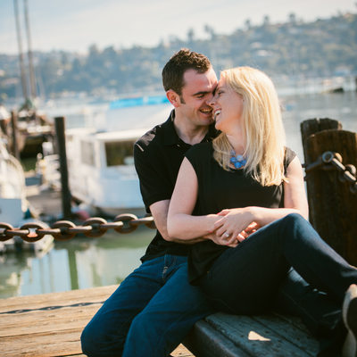 Professional Photographer in downtown Sausalito
