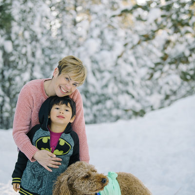 Lake Tahoe family and dog photography