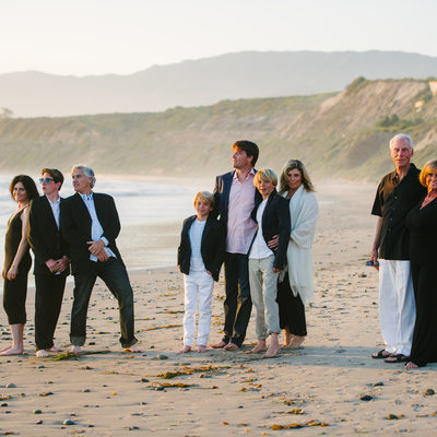 Extended family beach photographer in Santa Barbara