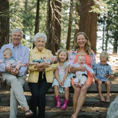 extended family at Sugarpine Park