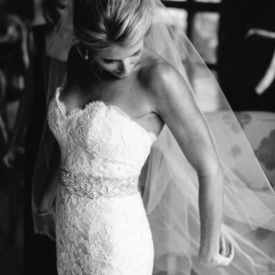 Bride final touches in Truckee