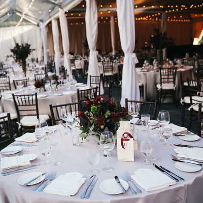 Fall tent wedding in Martis Camp