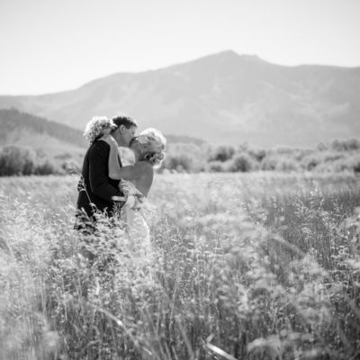 Black and white wedding photographer in south lake tahoe