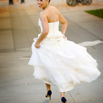 Bride in downtown Sacramento