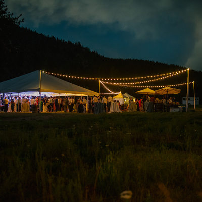 Reception Photographer in Squaw Valley tent wedding