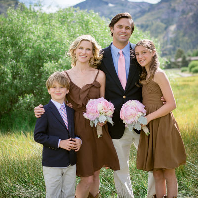Family formals photography in meadow in Squaw Valley