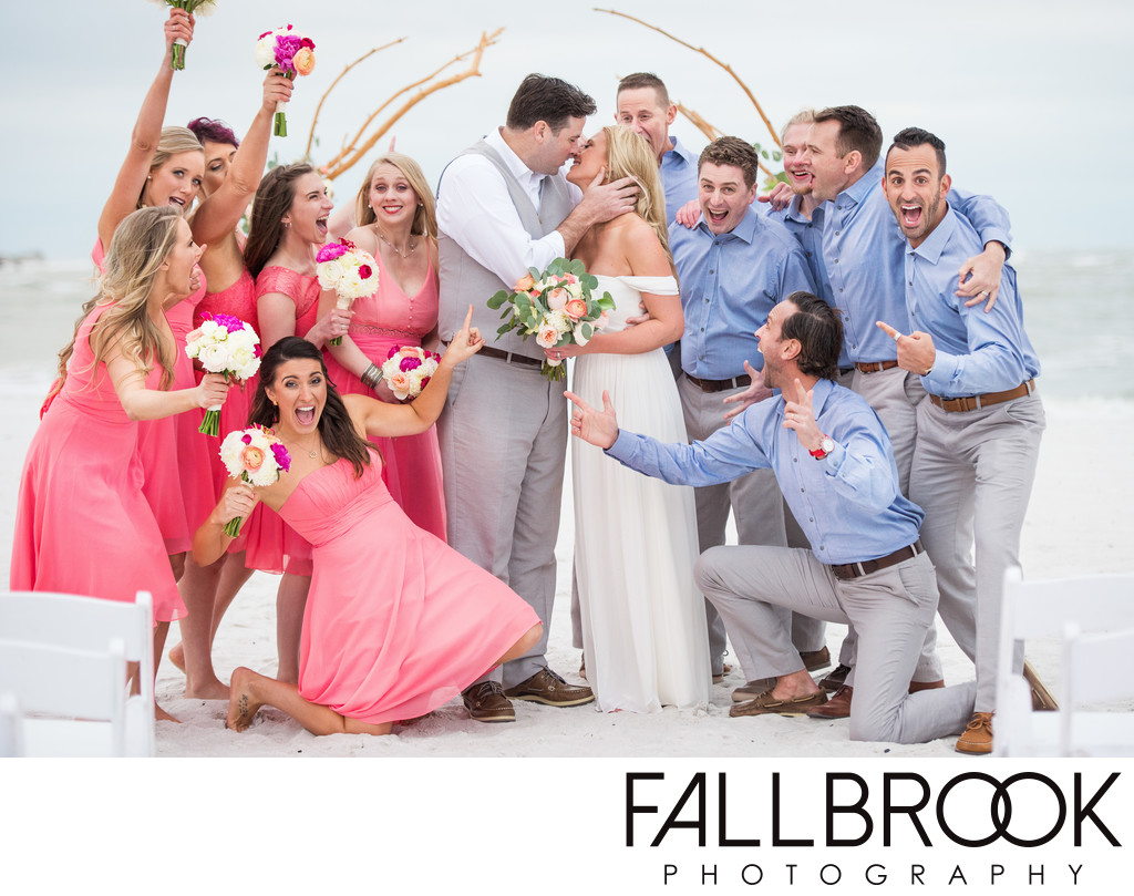 fun bridal party portrait fallbrook photography