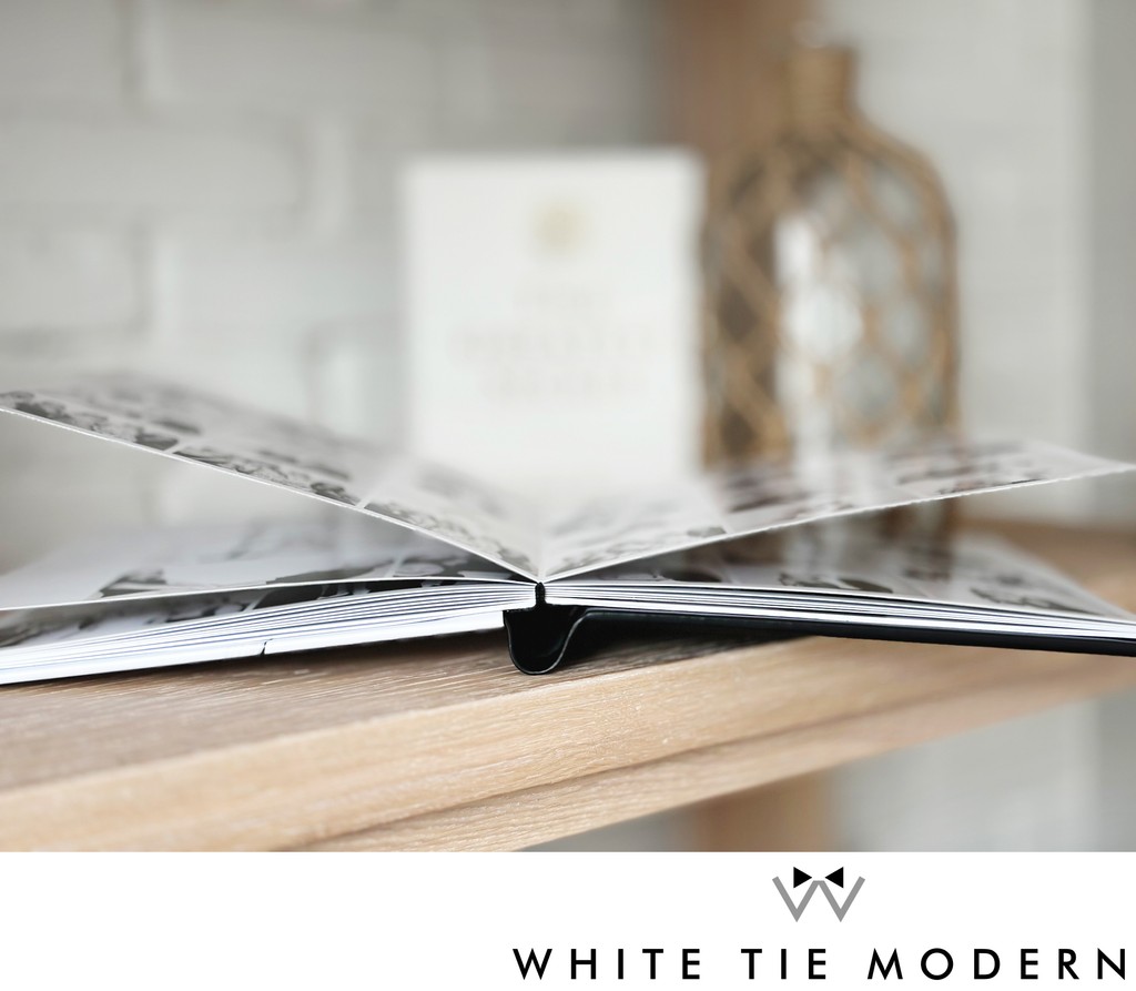 White Tie Modern's Italian Made Album for Upscale weddings