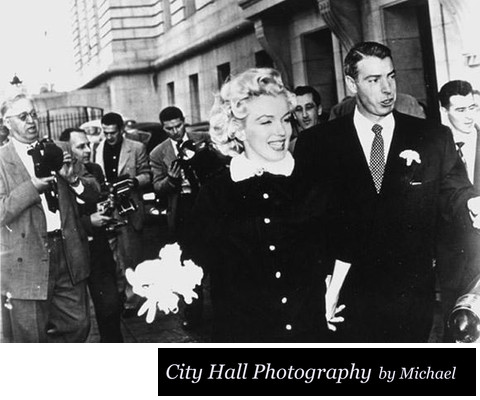 Marilyn Monroe Married Joe DiMaggio at San Francisco City Hall