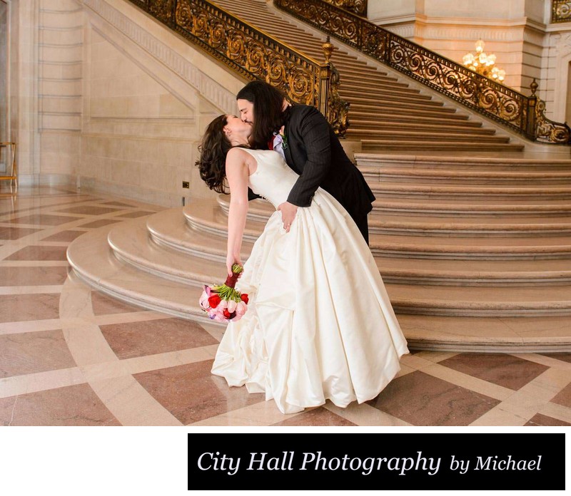 Staircase dip City Hall