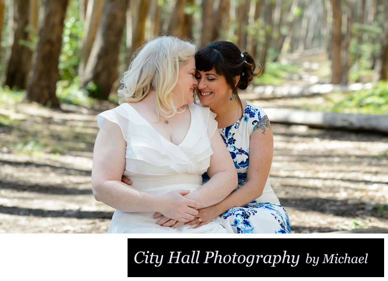 Gay lesbian wedding in San Francisco at the Presidio