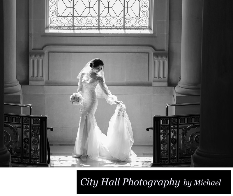 natural back lighting bride