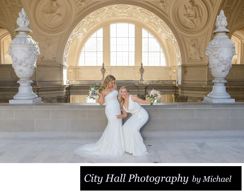 Same sex brides City Hall