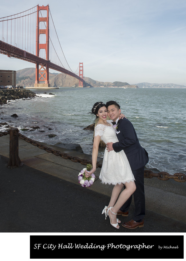 Golden Gate Bridge Wedding Photography in San Francisco