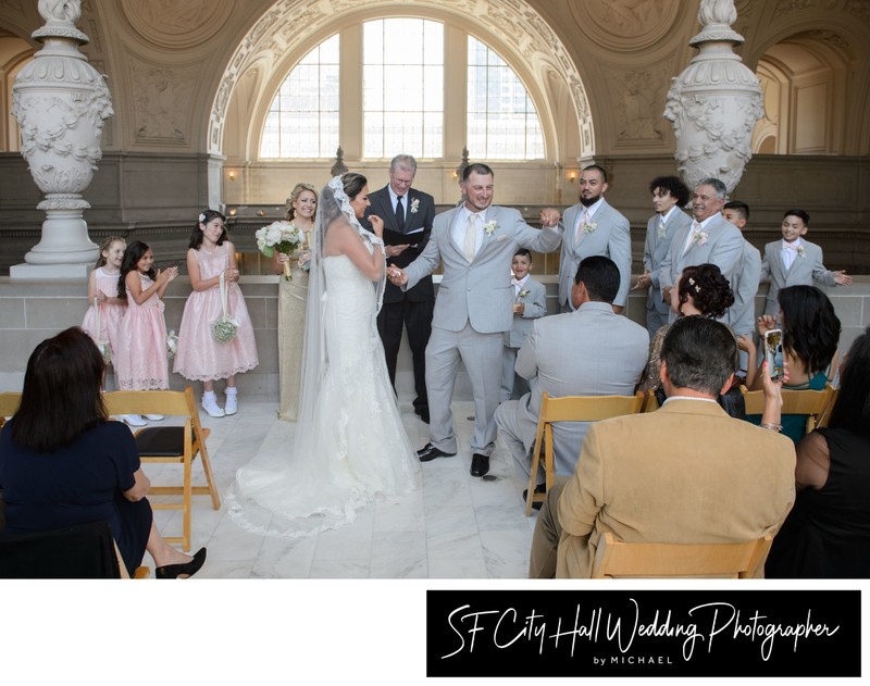 Documentary city hall ceremony in San Francisco