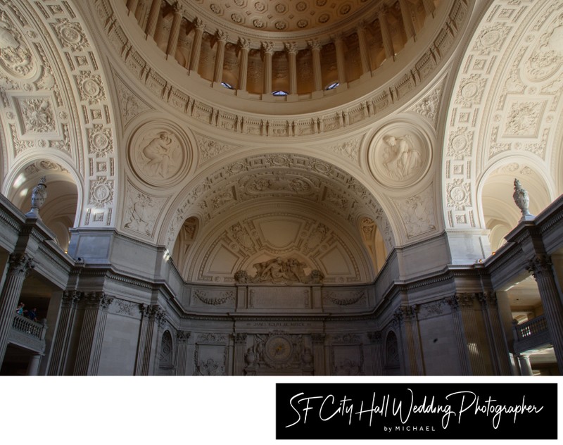 The Great Arch above the Rotunda at SF City Hall