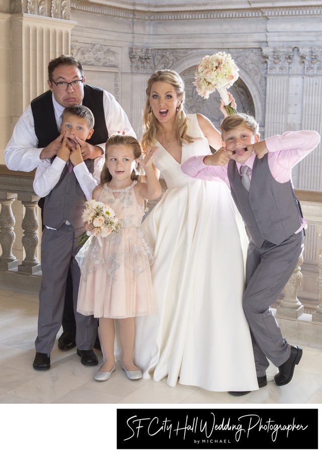 Fun Family photo at City Hall