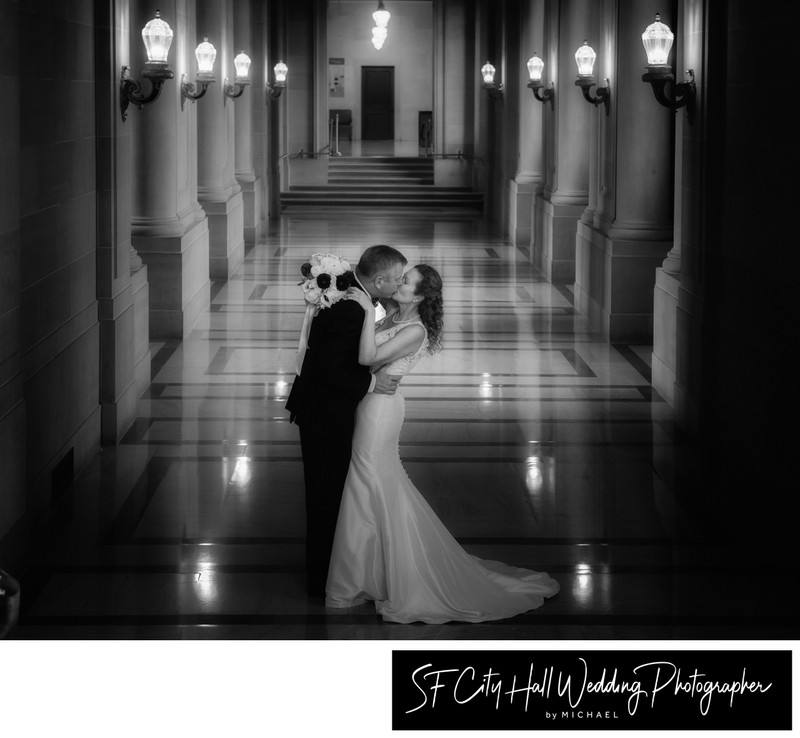 Wedding photography with darkness around the edges for effect.