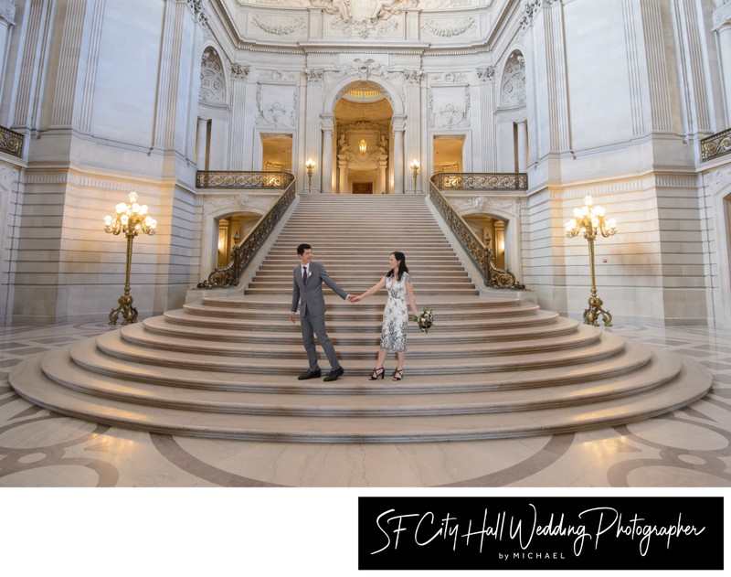 San Francisco city hall elopement picture
