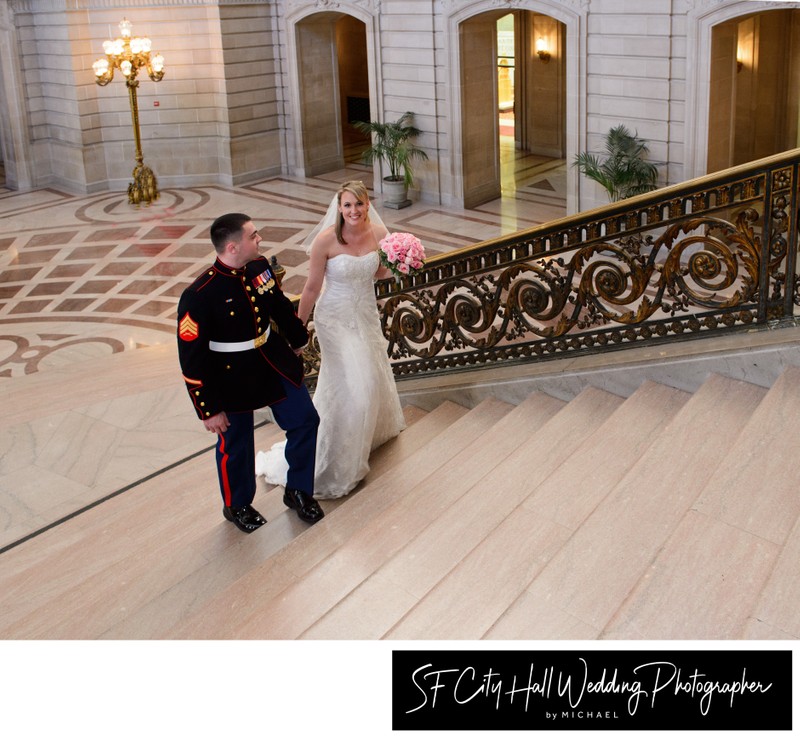 Military San Francisco city hall wedding gallery