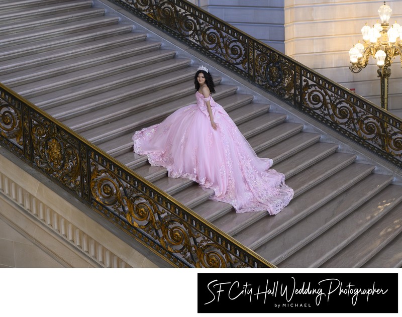 Quince photography portrait session at SF City Hall