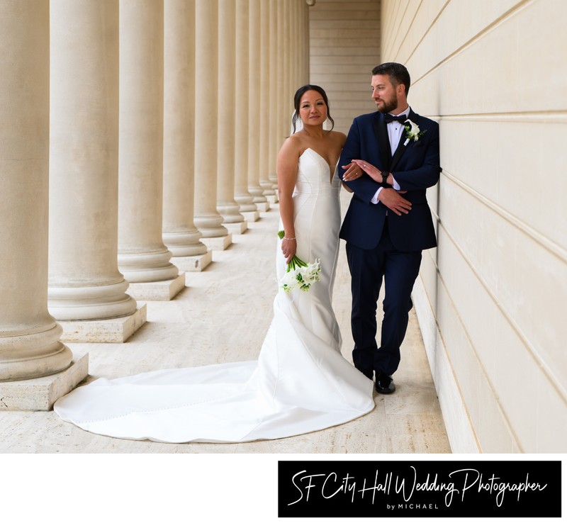 Wedding Pictures at the Legion of Honor in San Francisco