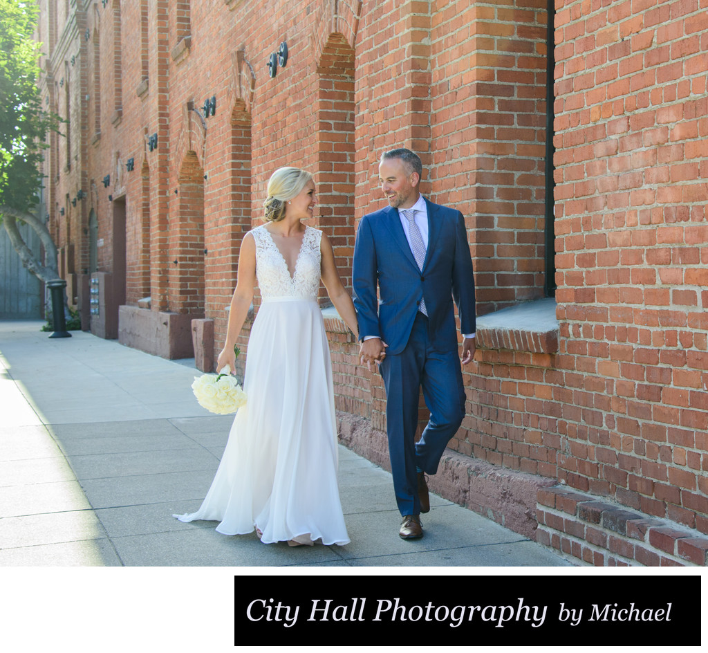 Wedding Photographer San Francisco City Hall - Ghirardelli Walk