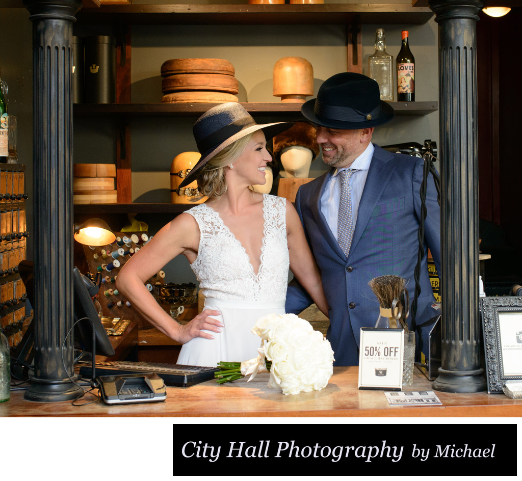 Wedding Photographer San Francisco City Hall - Wedding Hats