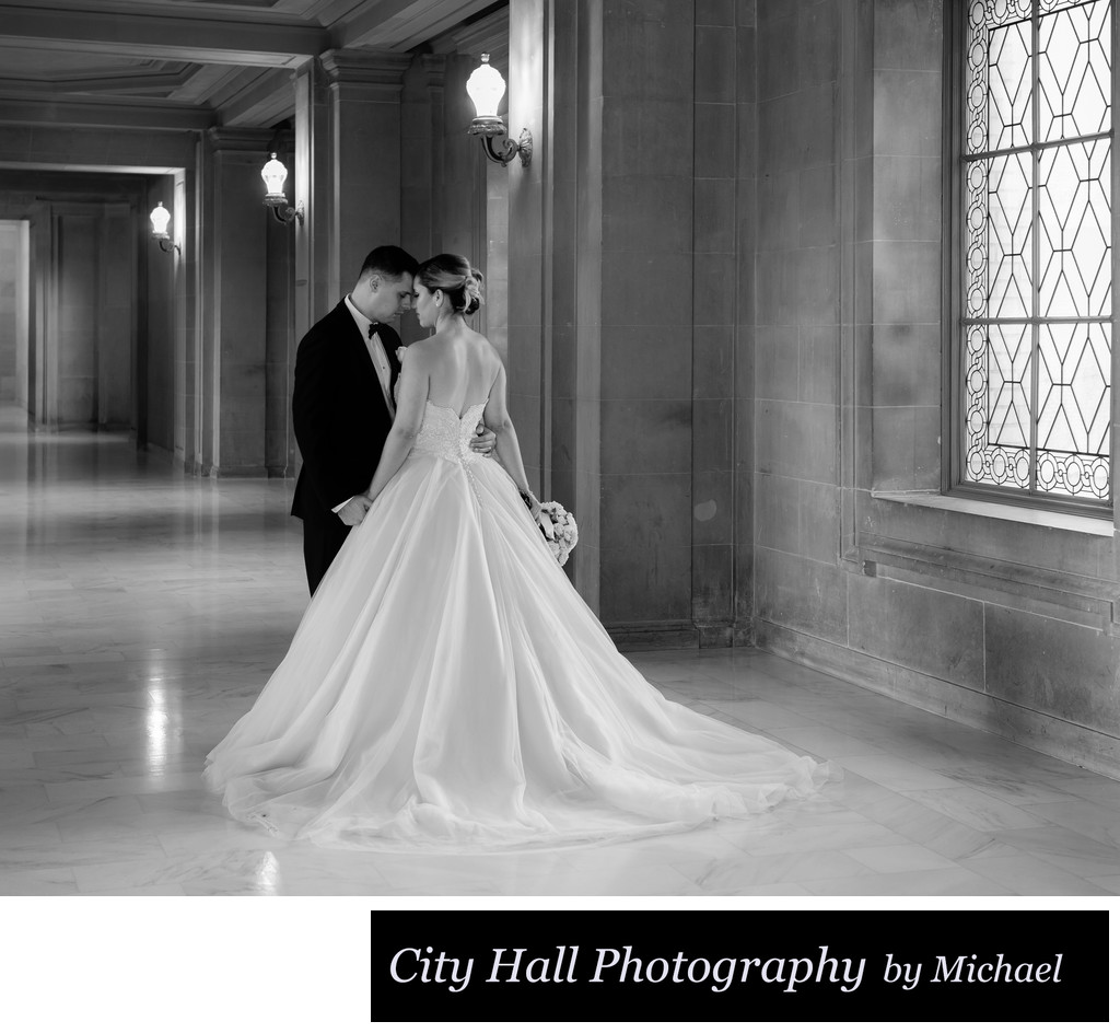 Window Light Wedding photography Town Hall