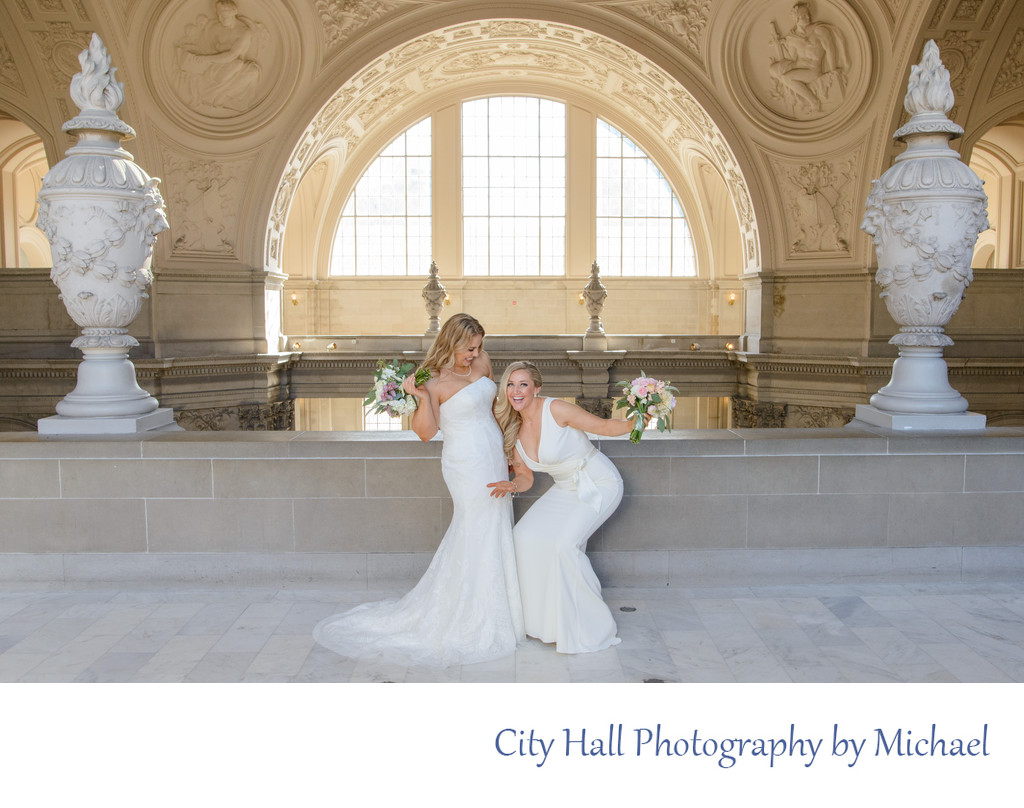 LGBTQ brides San Francisco City Hall 