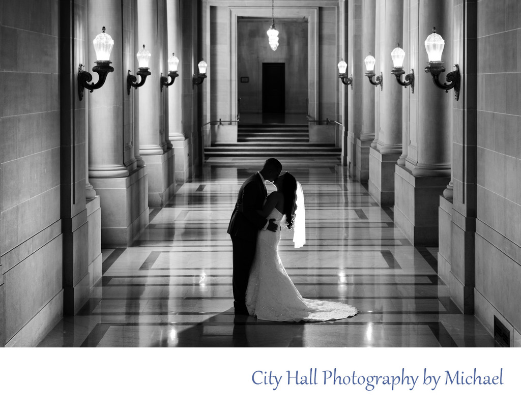 SF City Hall Wedding Photography on the 2nd floor