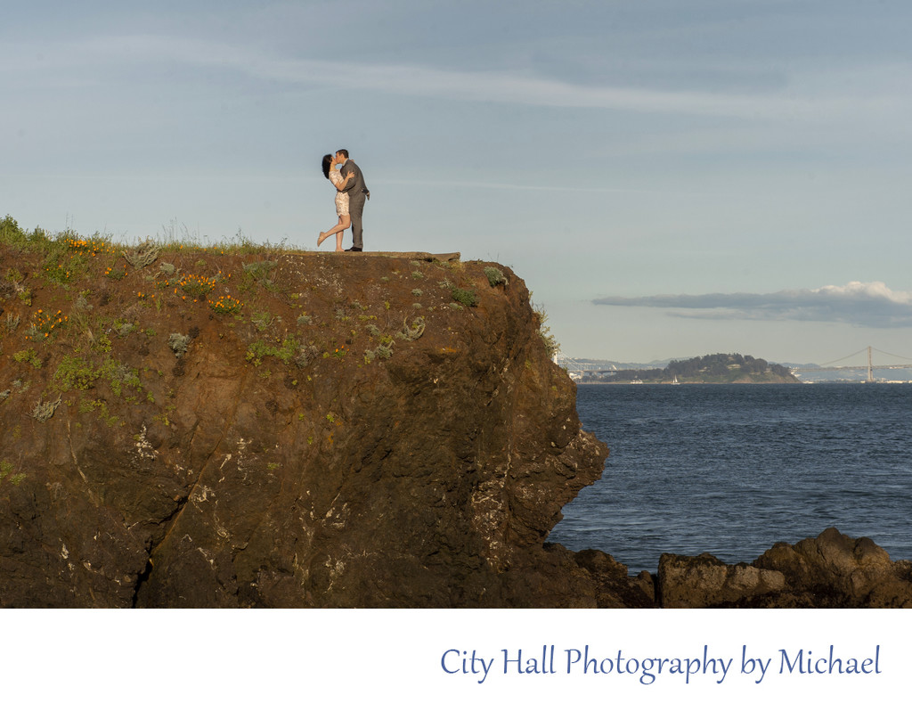 City Hall Wedding Photography Engagement Session at Cavallo Point
