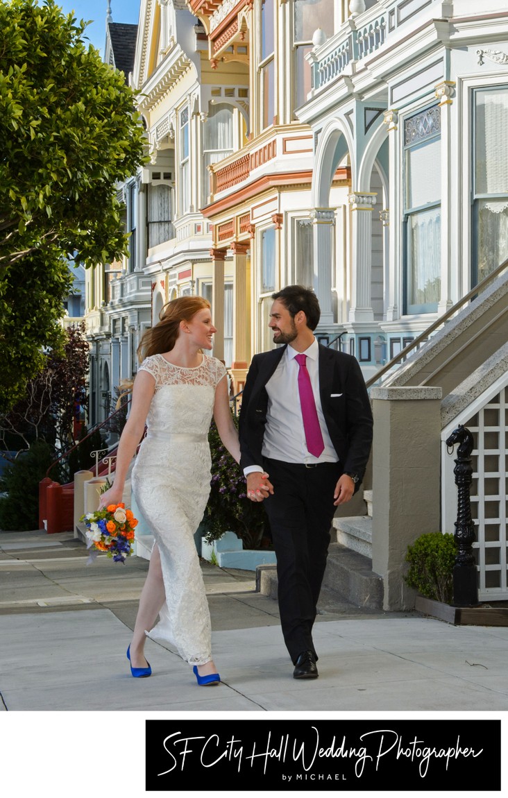 Painted Ladies in San Francisco wedding photography image
