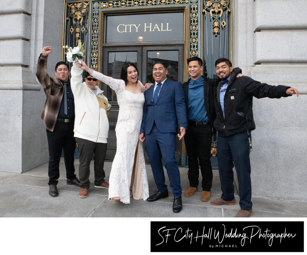 SF City Hall Wedding Photography by Michael