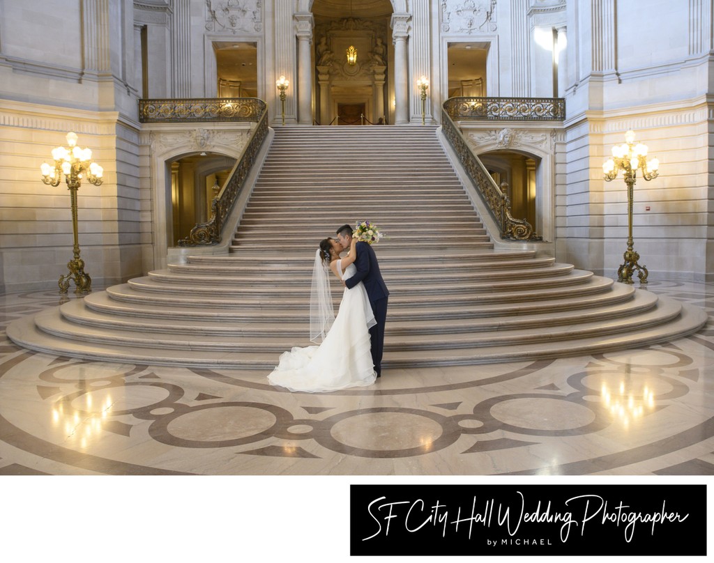 Asian San Francisco city hall wedding photography