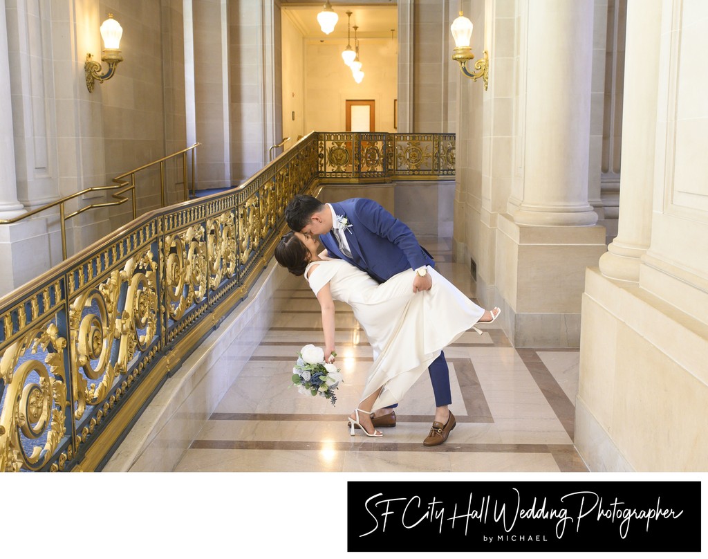 Dance Dip wedding photography at San Francisco city hall