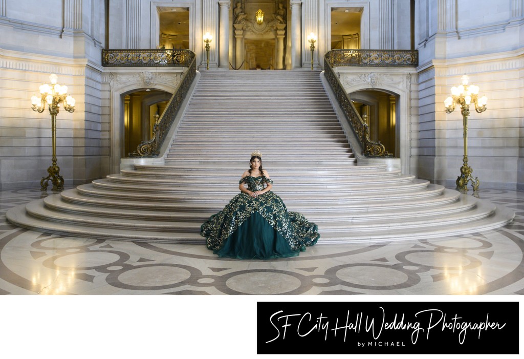 The Grand Staircase at SF City Hall - Quince Photography