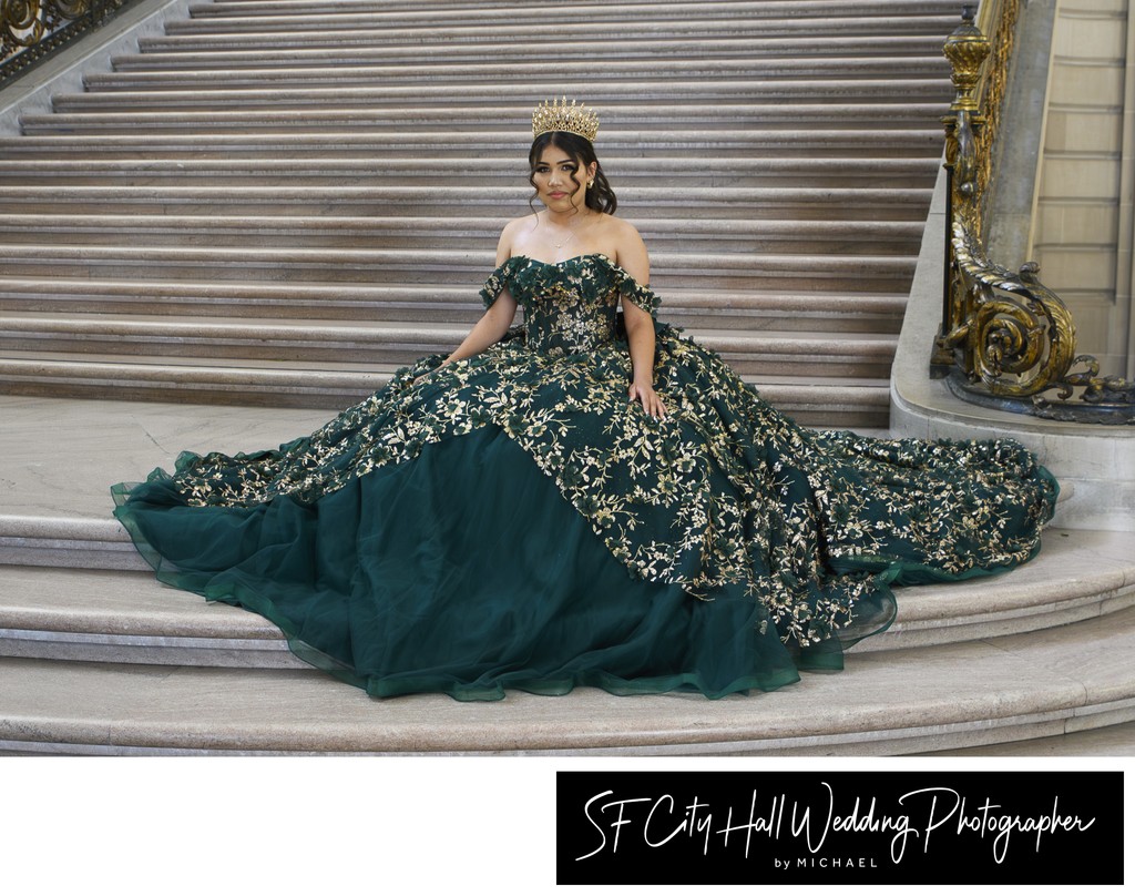 Quinceanera Photography on the Grand Staircase - SF City Hall