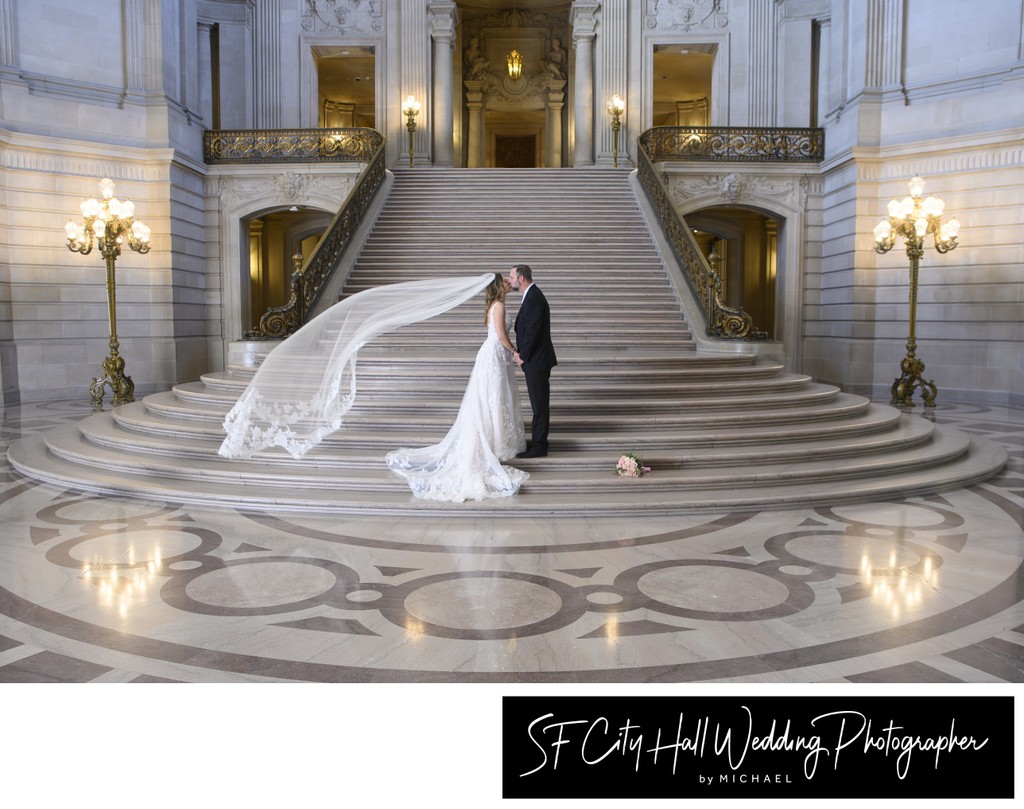 Grand Staircase Brides Veil - SF City Hall