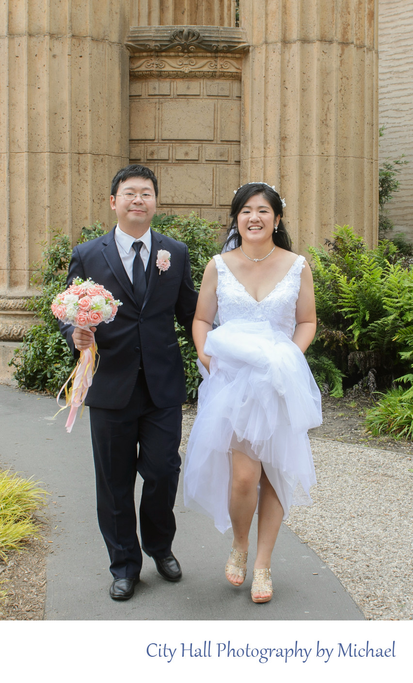 Wedding Photographers City Hall - Asian Couple Palace of Fine Arts