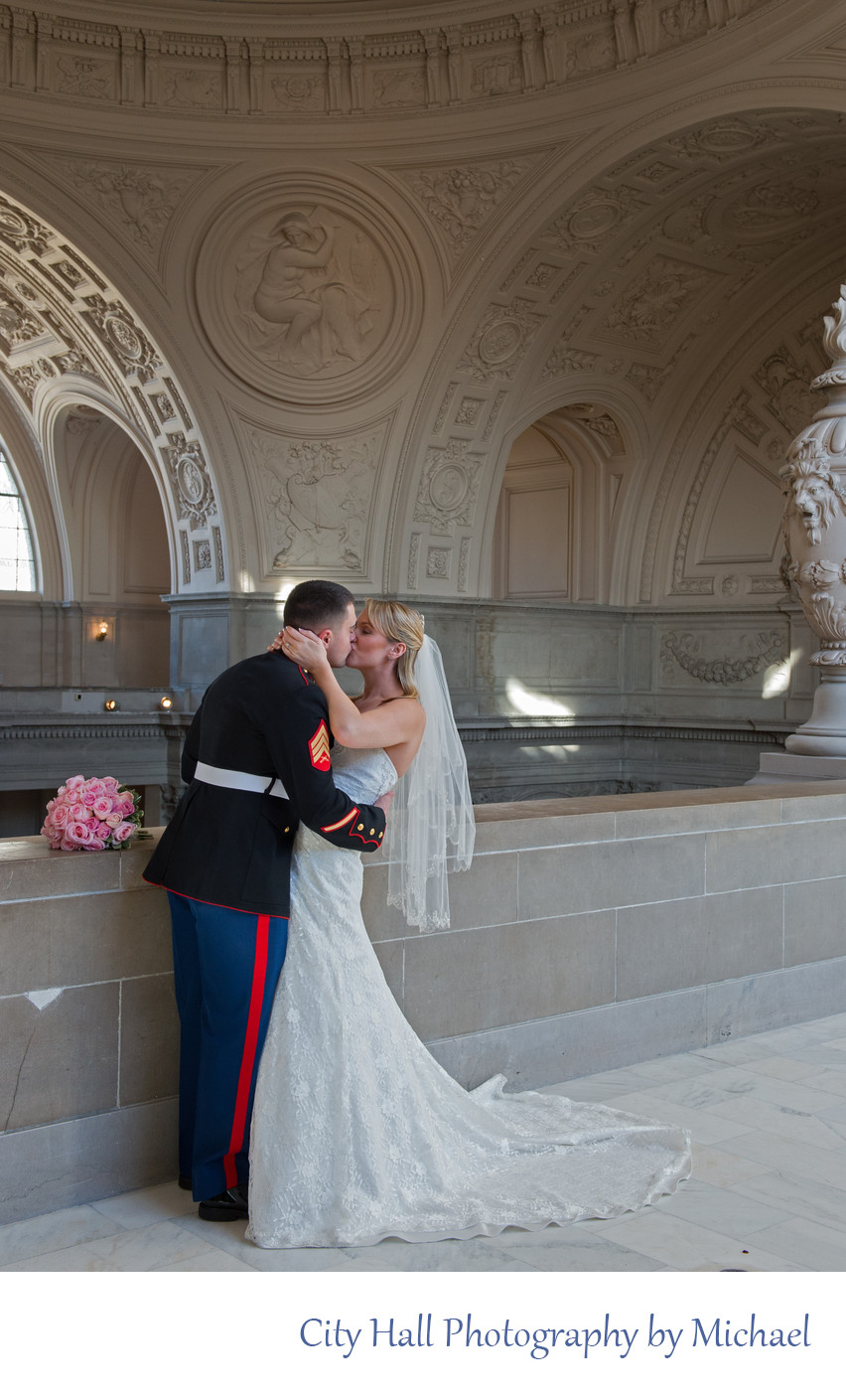 San Francisco City Hall Military Wedding - 4th Floor Image