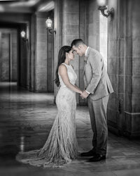 Wedding Photographer San Francisco City Hall By Michael Black And White Wedding Photography In San Francisco