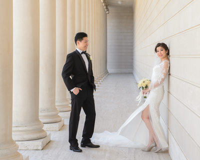 Casual wedding photography at SF Legion of Honor