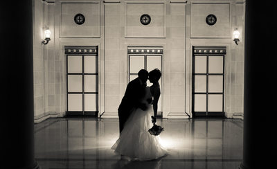 Dramatic SF City Hall Wedding Photography Image