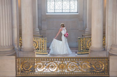 SF City Hall Wedding Photography Featuring Architecture