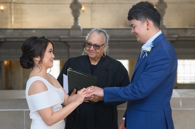 Wedding Photographers at San Francisco city hall - Filipino couple
