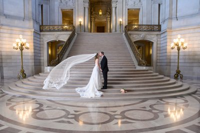 Grand Staircase Brides Veil - SF City Hall